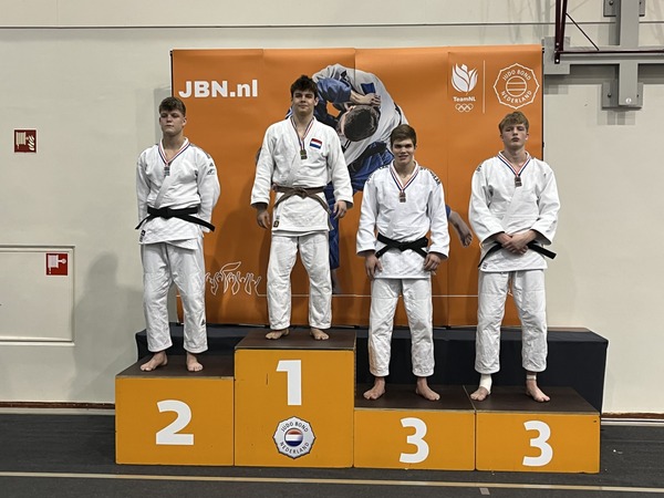 Drie medailles tijdens het NK judo -21 jaar