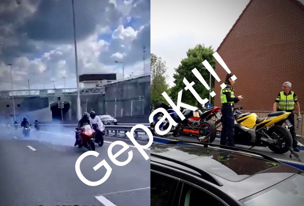 Politie neemt vier motoren in beslag van roekeloze motorrijders