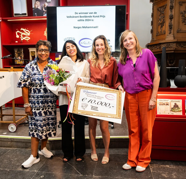 Narges Mohammadi wint 15e editie Volkskrant Beeldende Kunst Prijs 