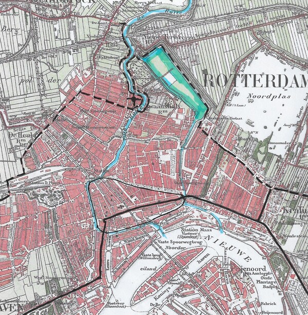 Een nesse - als begin van Schiedam en Rotterdam