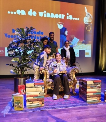 Jayshri wint provinciale finale Nationale Voorleeswedstrijd