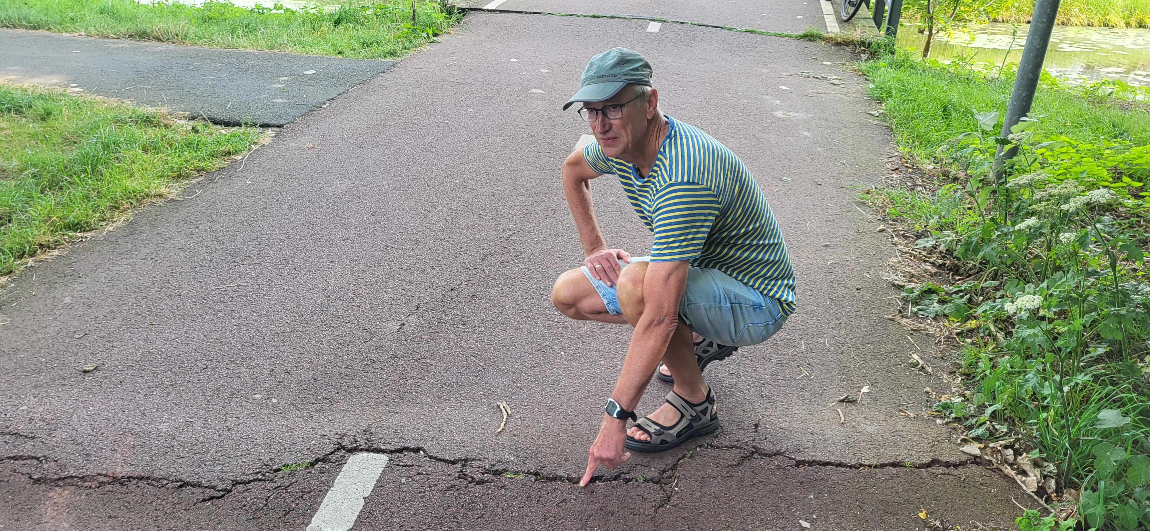 Kijk uit voor wortelopdruk