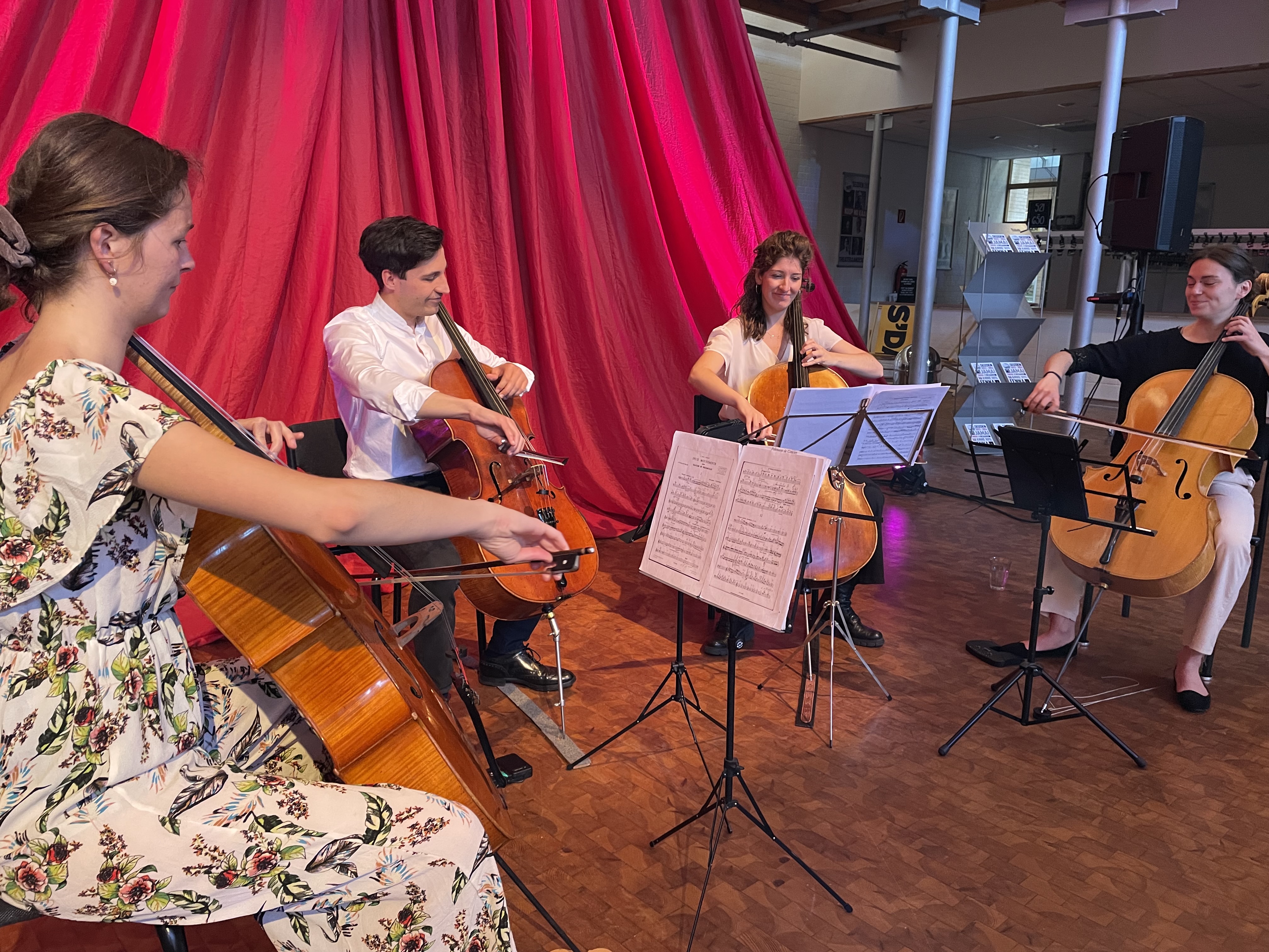 Gratis lunchconcert met het Alma Sola Cello Quartet