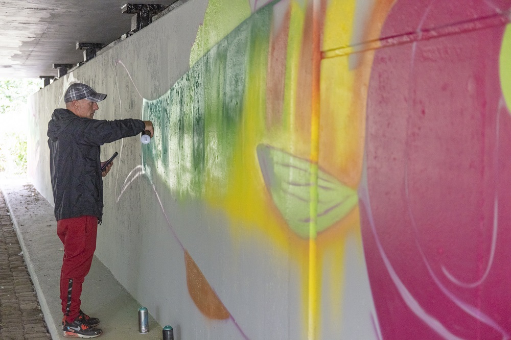 Kunst weer terug in tunneltje