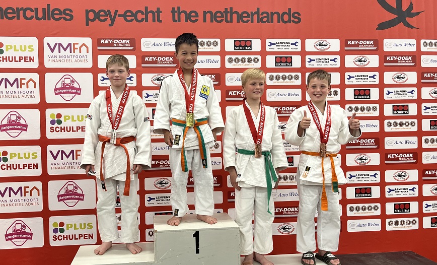 Schiedamse kampioenen op judotoernooi 'Kaizen'