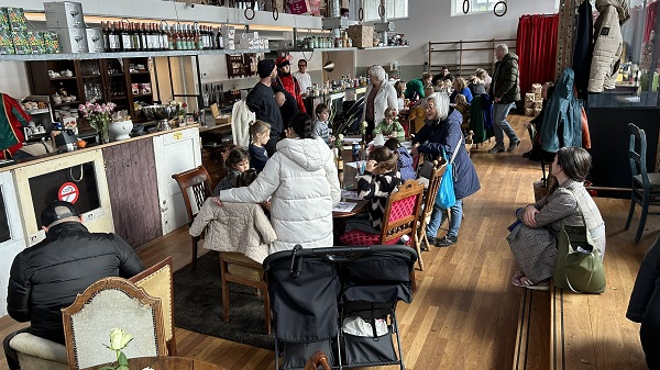 Nieuwjaarsreceptie HVS in voormalige gymzaal