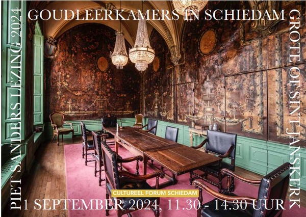 Piet Sanderslezing 2024: Goudleerkamers in Schiedam