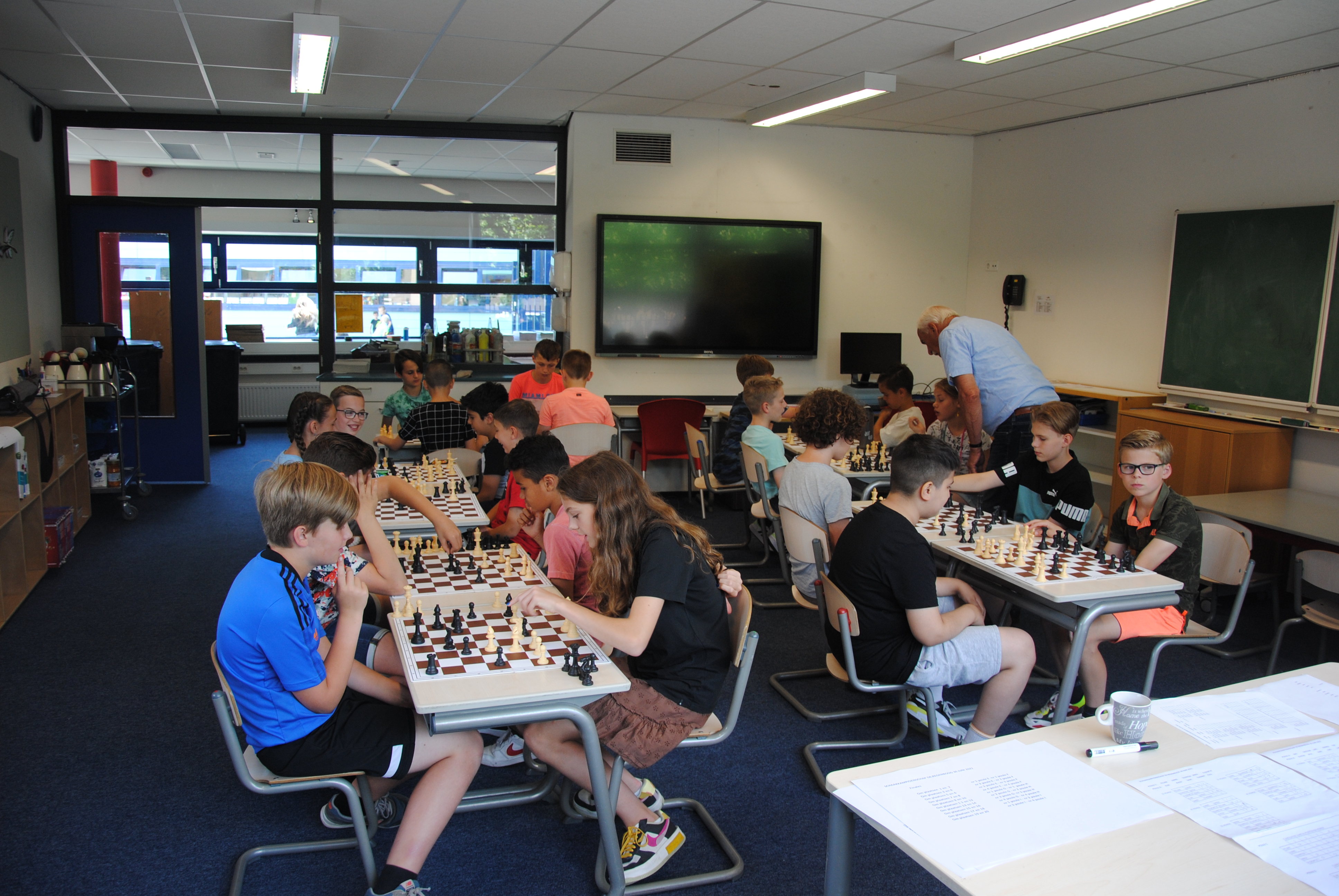 Feline is de schaakkampioen van 'De Regenboog' 