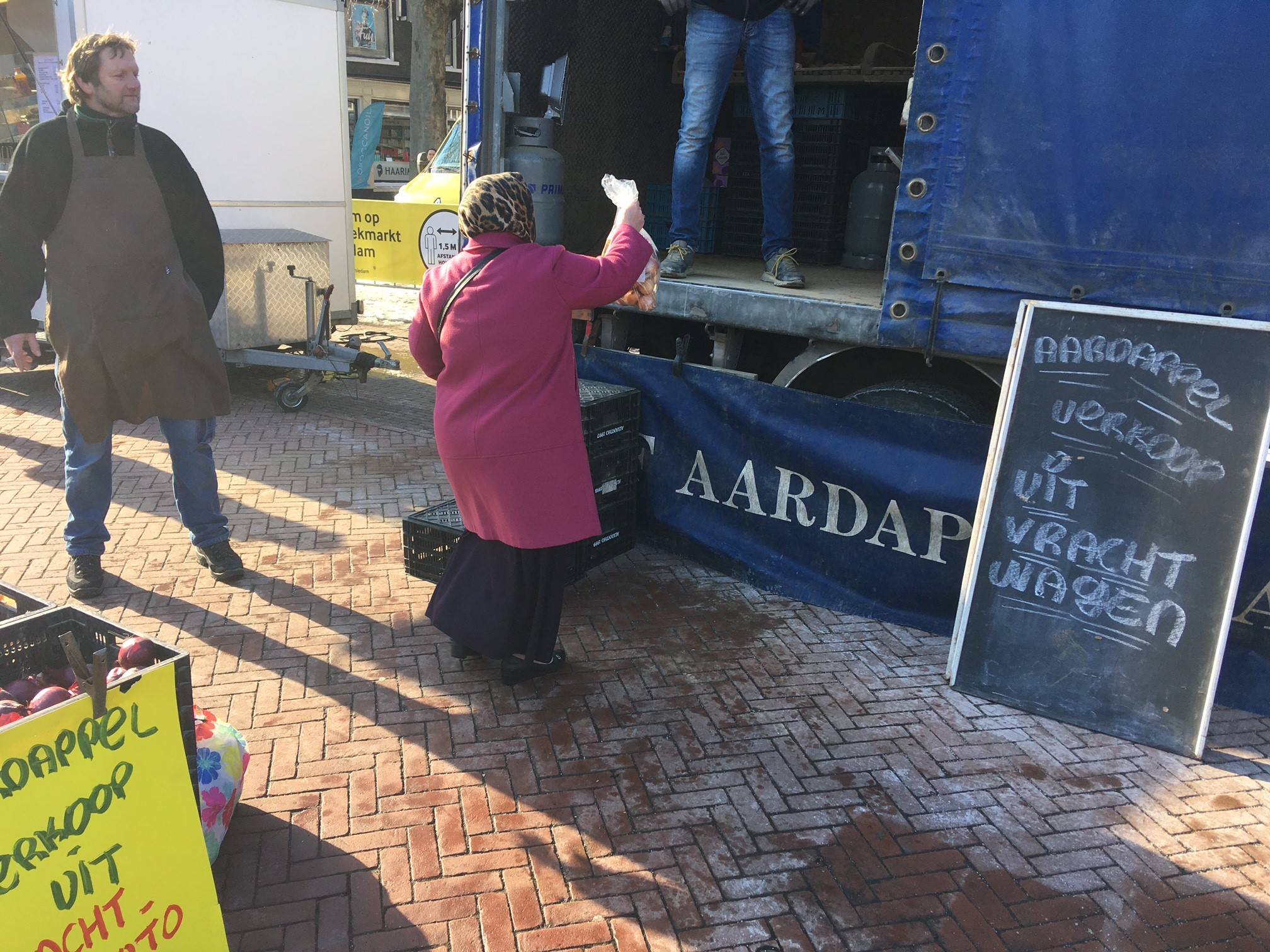 Het was vandaag een fruitloze weekmarkt