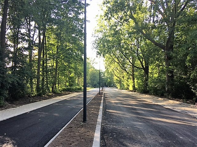 Het nieuwe fietspad in Beatrixpark is bijna klaar
