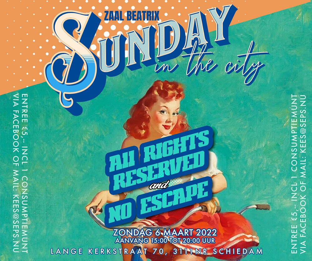 Zondagmiddag is het 'Sunday in the City' met twee bands