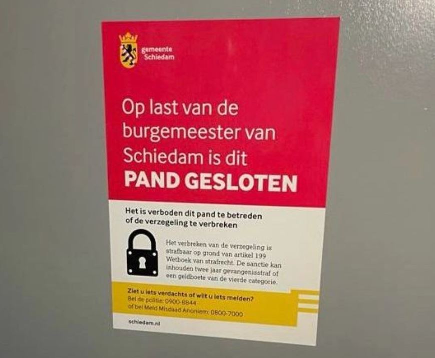 Cocaïne-wasserij opgerold in Schiedam Oost