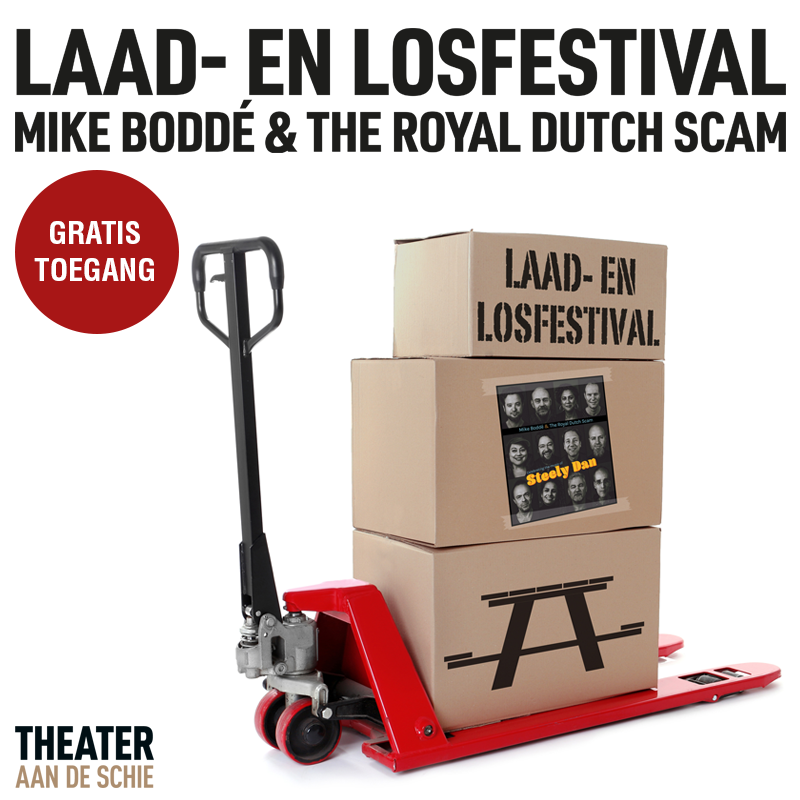 Vrijdag Mike Boddé/Royal Dutch Scam op gratis festival theater