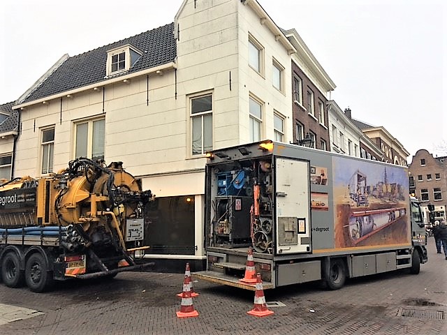 Reparatie van scheuren/breuken in de riolering