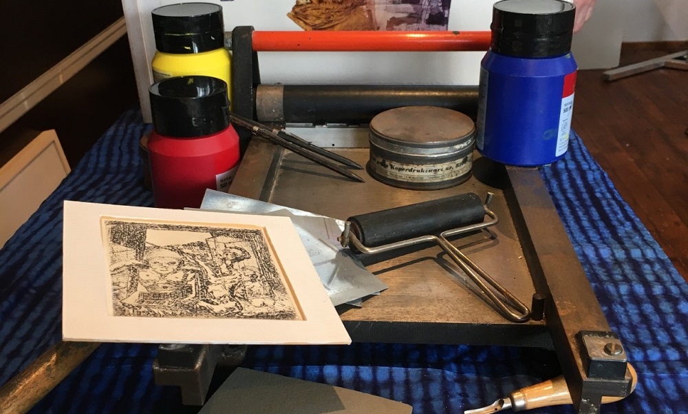 Bezoekers kunnen zelf aan de slag met grafiek