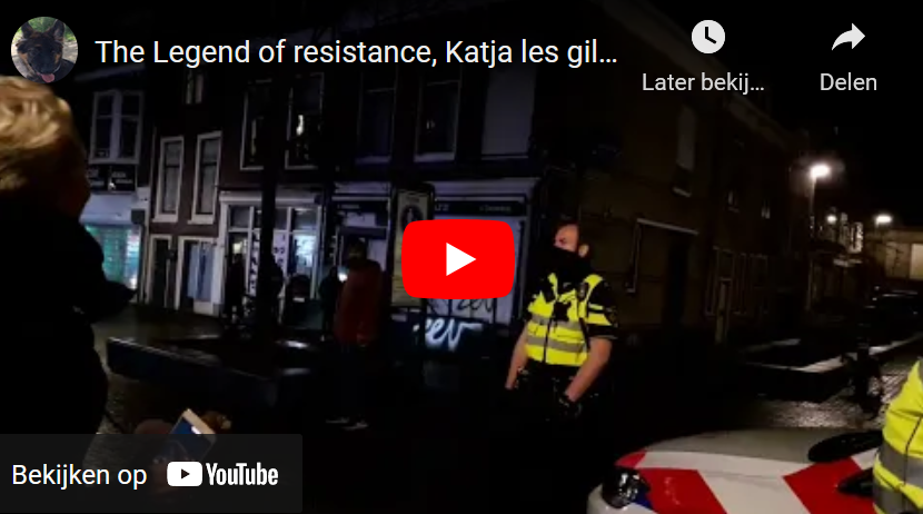 Video's op YouTube van demonstratie-wandeling door Schiedam