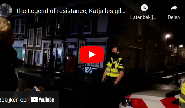 Video's op YouTube van demonstratie-wandeling door Schiedam