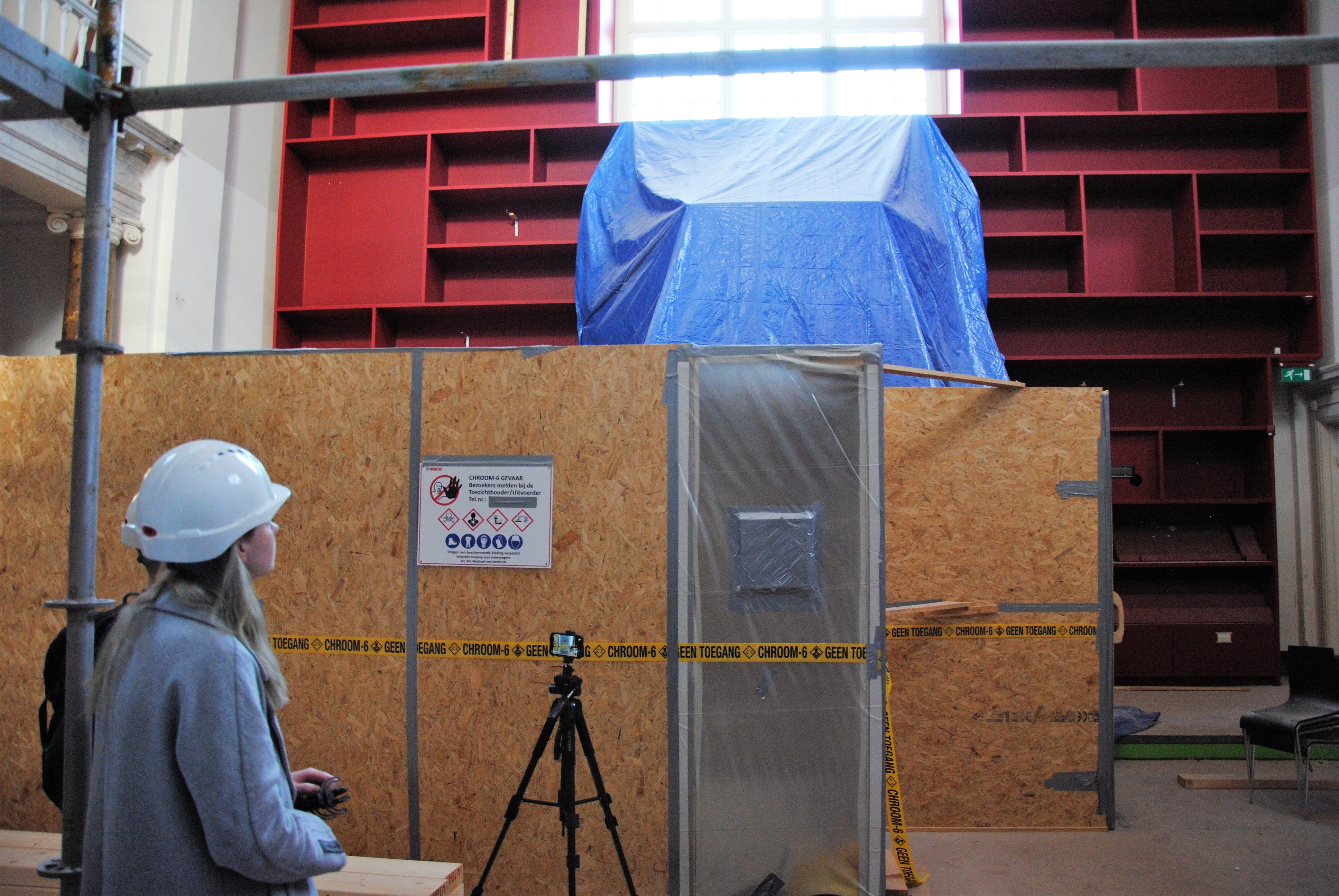 Rondleiding door het museum dat verbouwd wordt