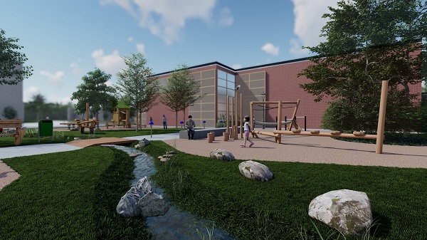 Schoolpleinen Vlinder en Violier worden één groot groen speelplein