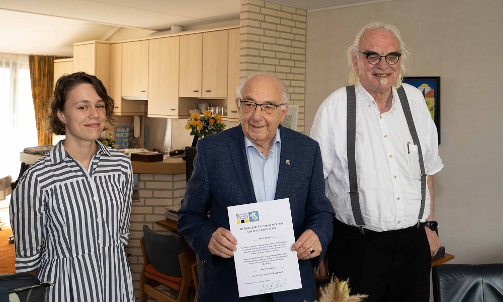 Siem Rosman (91) krijgt erespeld HVS