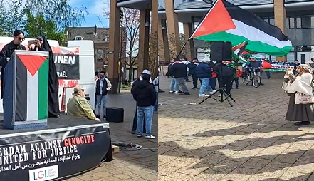 Palestijnse demonstratie in Schiedam