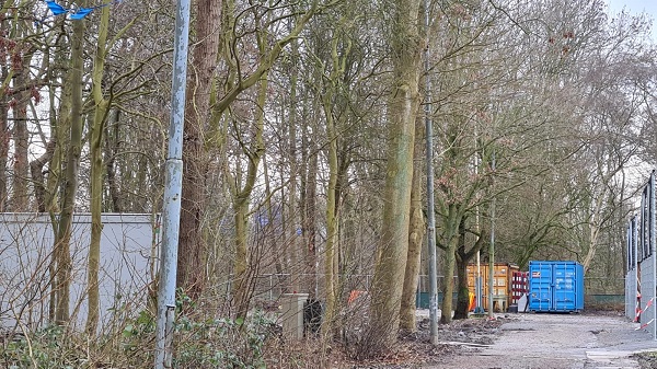 Hier stond bijna 70 jaar het clubhuis van DWS; begin maart start de nieuwbouw