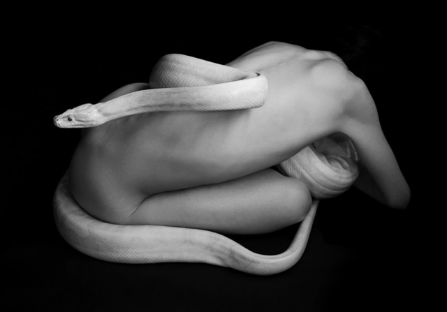 Mens en slang bewegen zich over alle verdiepingen van De Ketelfactory