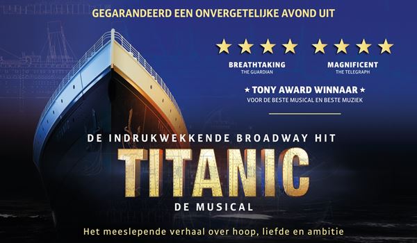 Broadway-hit TITANIC komt naar Schiedam