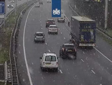 Verkeer kan last hebben van gladheid door (natte) sneeuw