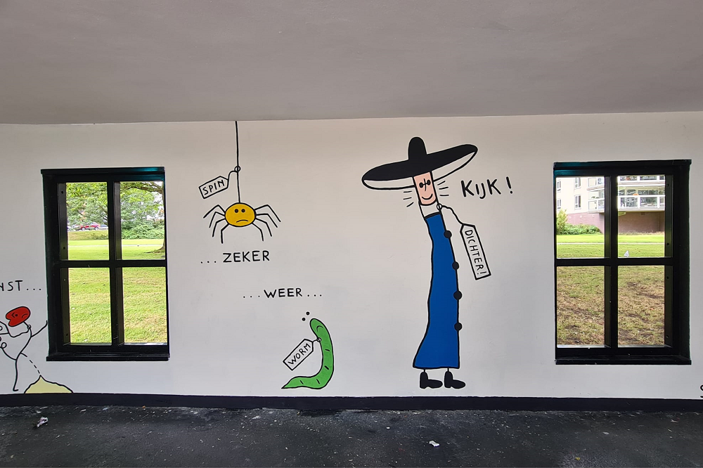 Onthulling SAGE-kunstwerk 'zen-tijd voor...' in Schreiershuisje