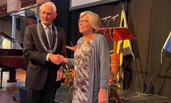Ria Hoekman is benoemd tot Lid in de Orde van Oranje Nassau