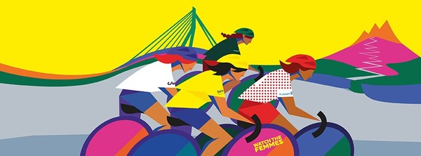 Vier de Tour de France Femmes in Schiedam met het Fietsfeest