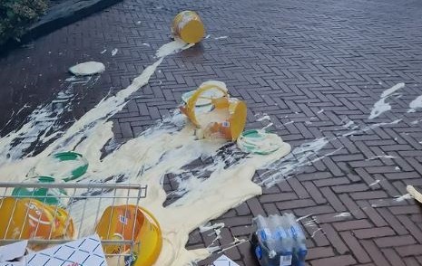 Mayonaise bestemd voor patatzaak zorgt voor glibberige situatie
