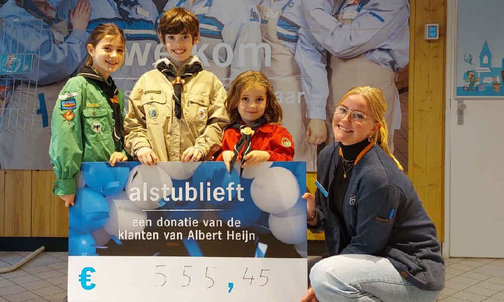 Statiegeldbonnen leveren scouts Tono ruim 500 euro op