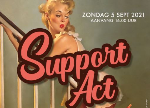 Rock coverband 'Support Act' treedt op in kerktuin