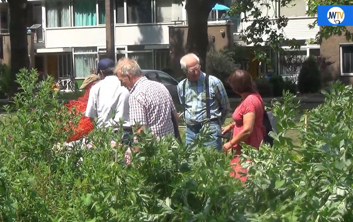 Vrijwilligers voedselbanktuinieren vieren tienjarig bestaan