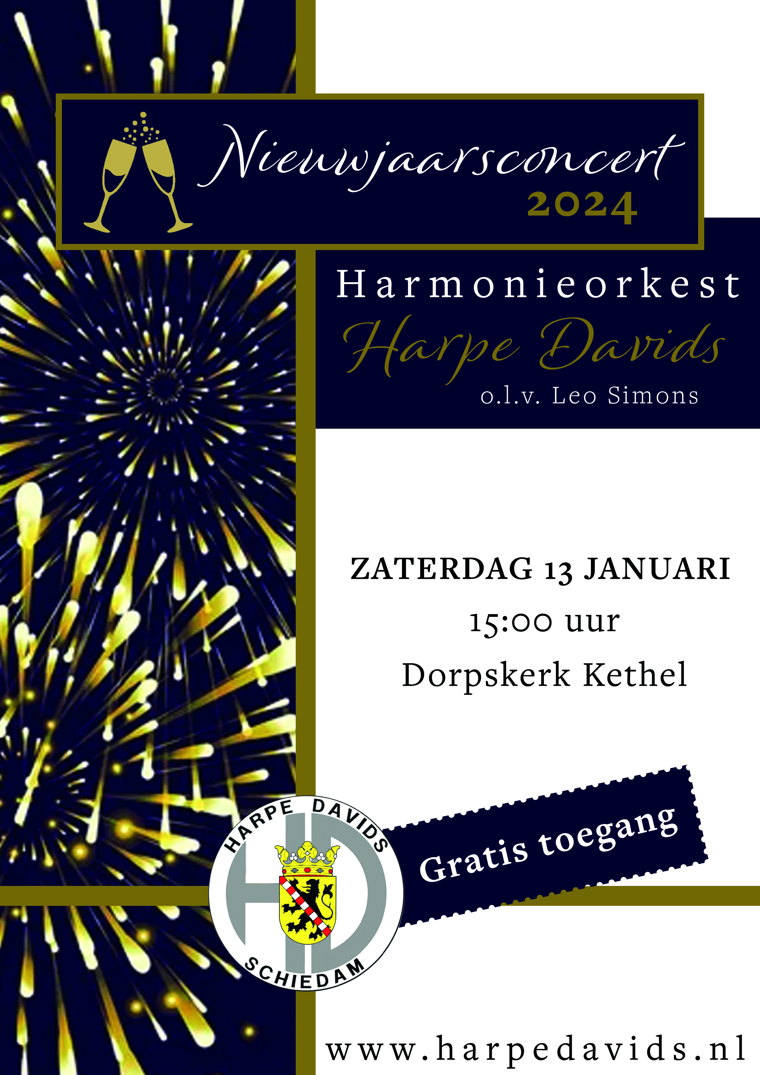 Nieuwjaarsconcert Harpe Davids 2024