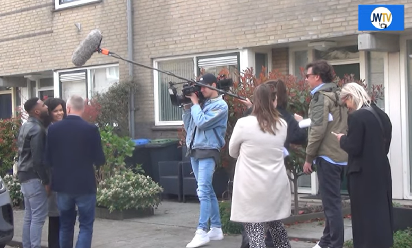 Televisieprogramma 'Kopen Zonder Kijken' maakt opnames in Schiedam Spaland