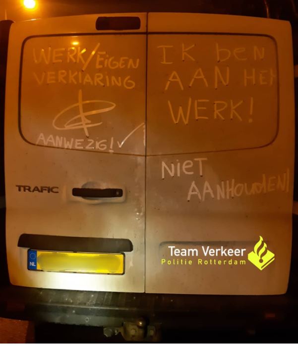 Bestuurder heeft werkgeversverklaring, maar mag niet tegen de klok racen