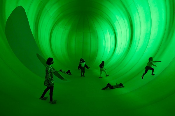 Kinderen kunnen kunst maken over de Stadscocon