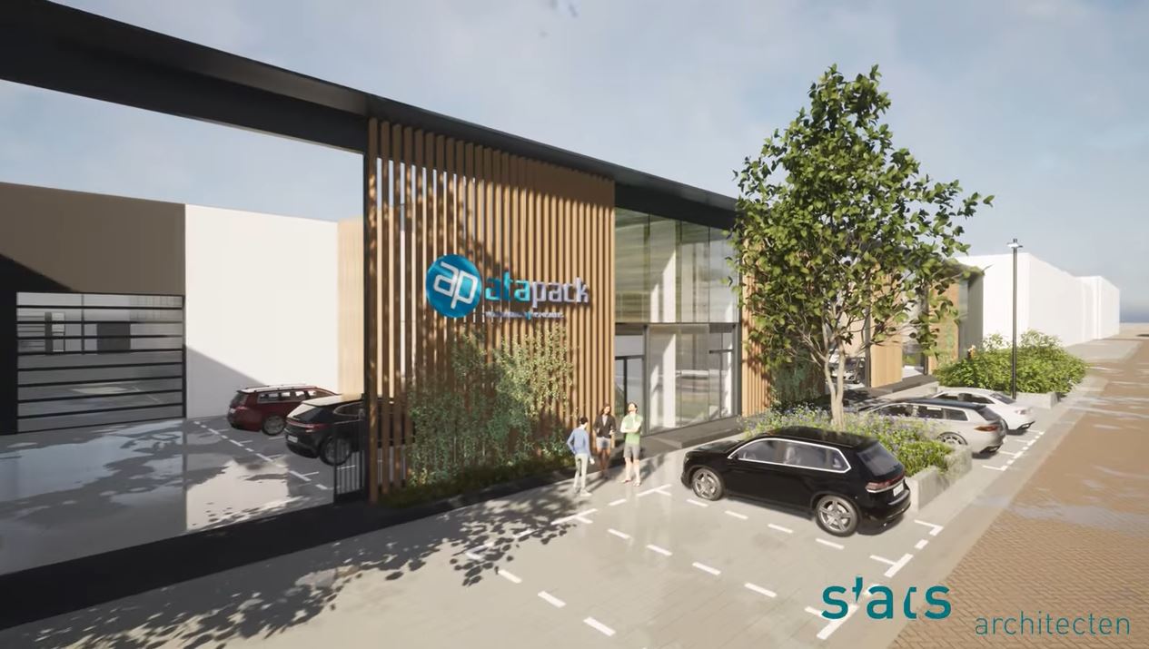 Eerste paal voor nieuwbouw van bedrijfsgebouw in Spaanse Polder