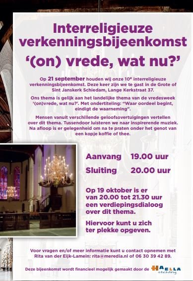 Dialoogavond bij Apostolisch Genootschap