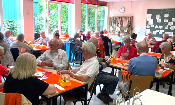 Oranje Fiets Bridgedrive van Bridgeclub De Werf