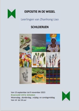 Expositie ‘Leerlingen van Zhanhong Liao’ in Inloophuis “De Wissel”