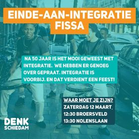 DENK Schiedam houdt vandaag feest op Broersveld en Nolenslaan