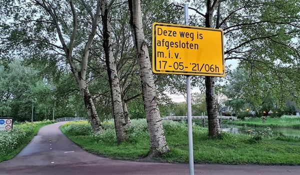 Vanaf maandag 7 weken lang veel wandel/fietspaden in en rond Beatrixpark onbruikbaar