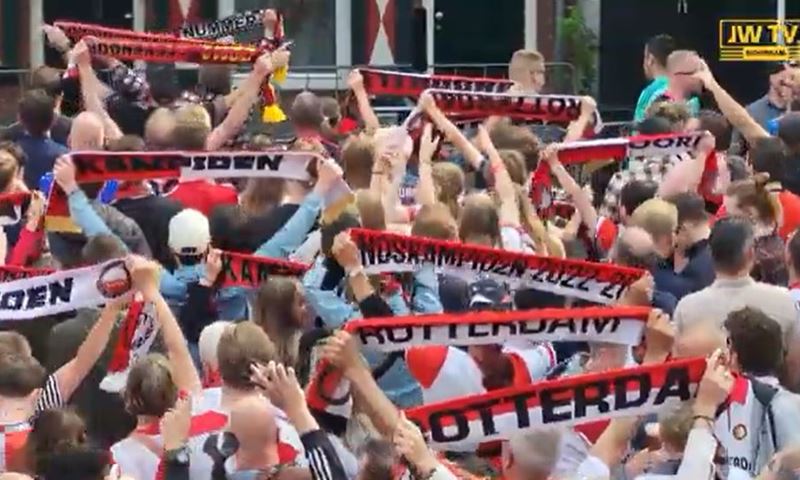 Ook Schiedam viert kampioenschap van Feyenoord
