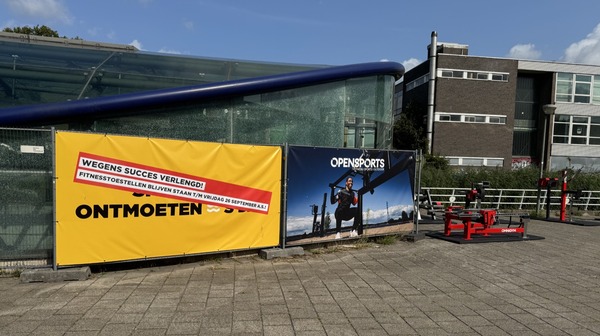 Fitnesstoestellen blijven vanwege succes langer staan