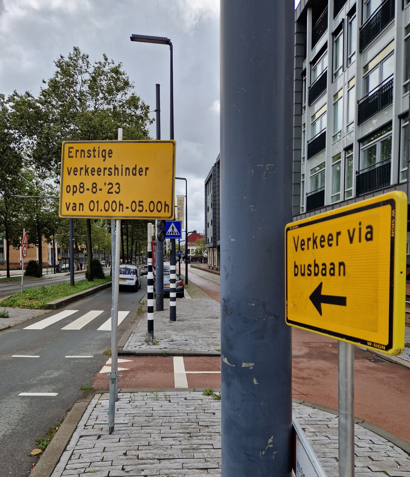 Nachtelijke werkzaamheden op de Broersvest