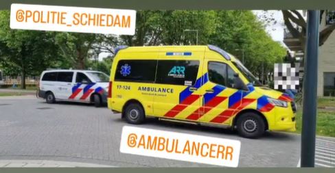 Botsing tussen fietser en auto 